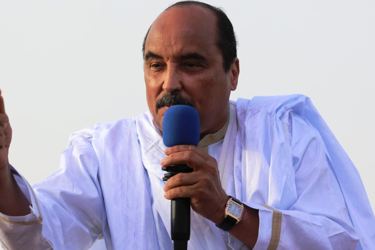 الرئيس الموريتاني السابق محمد ولد عبد العزيز (وكالة الأنباء الأوروبية)