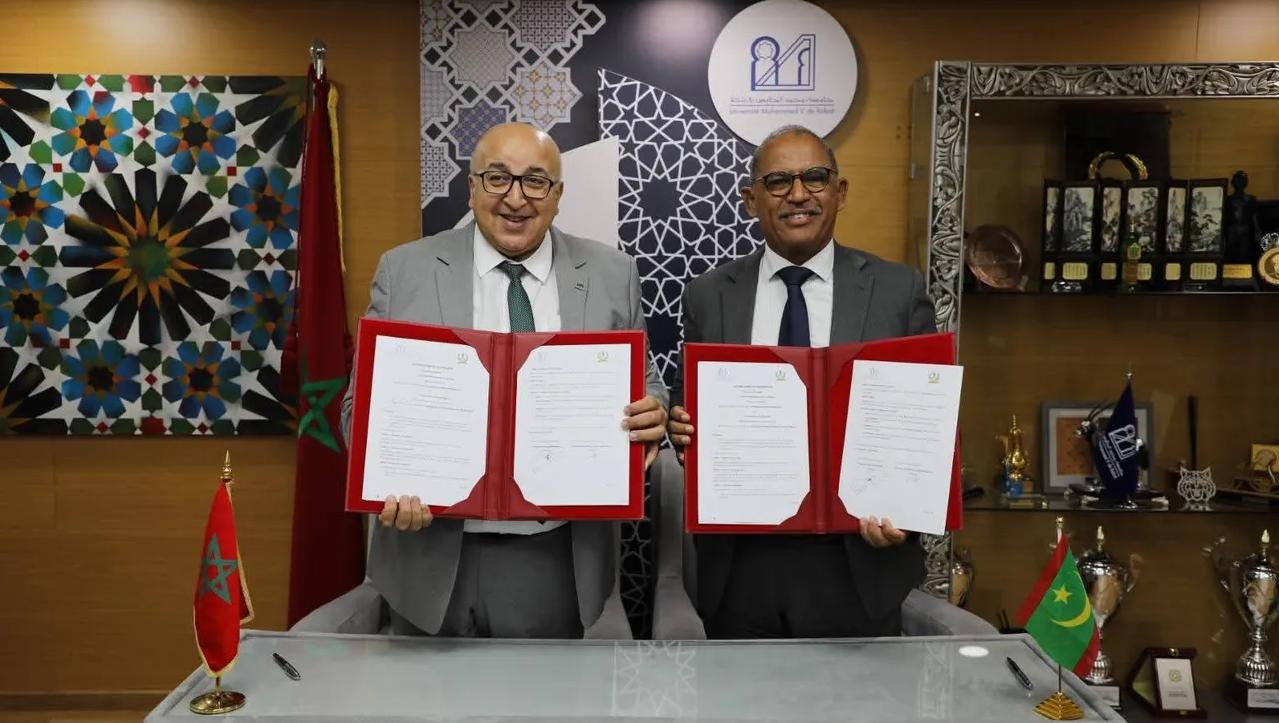 توقيع اتفاقية تعاون بين جامعة نواكشوط وجامعة محمد الخامس لإطلاق برامج أكاديمية مشتركة