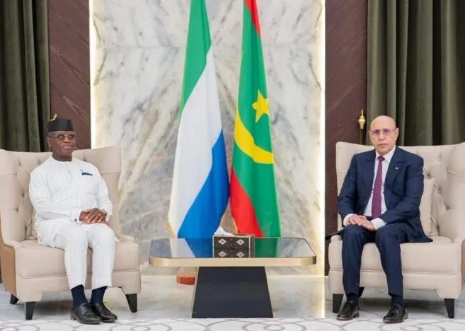 الرئيس غزواني يبحث مع نظيره السيراليوني تعزيز التعاون الثنائي والقضايا المشتركة