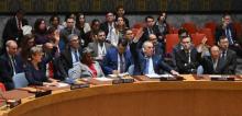 لحظة التصويت لصالح قرار مجلس الأمن